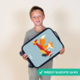 Vos - Vliegtuig -  Vliegen Kinderkoffer - Zwart klein -sfeer4_NL