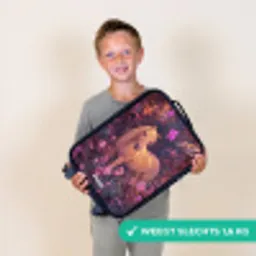 Paard - Bloemen - Paars - Vlinder Kinderkoffer - Zwart klein -sfeer4_NL