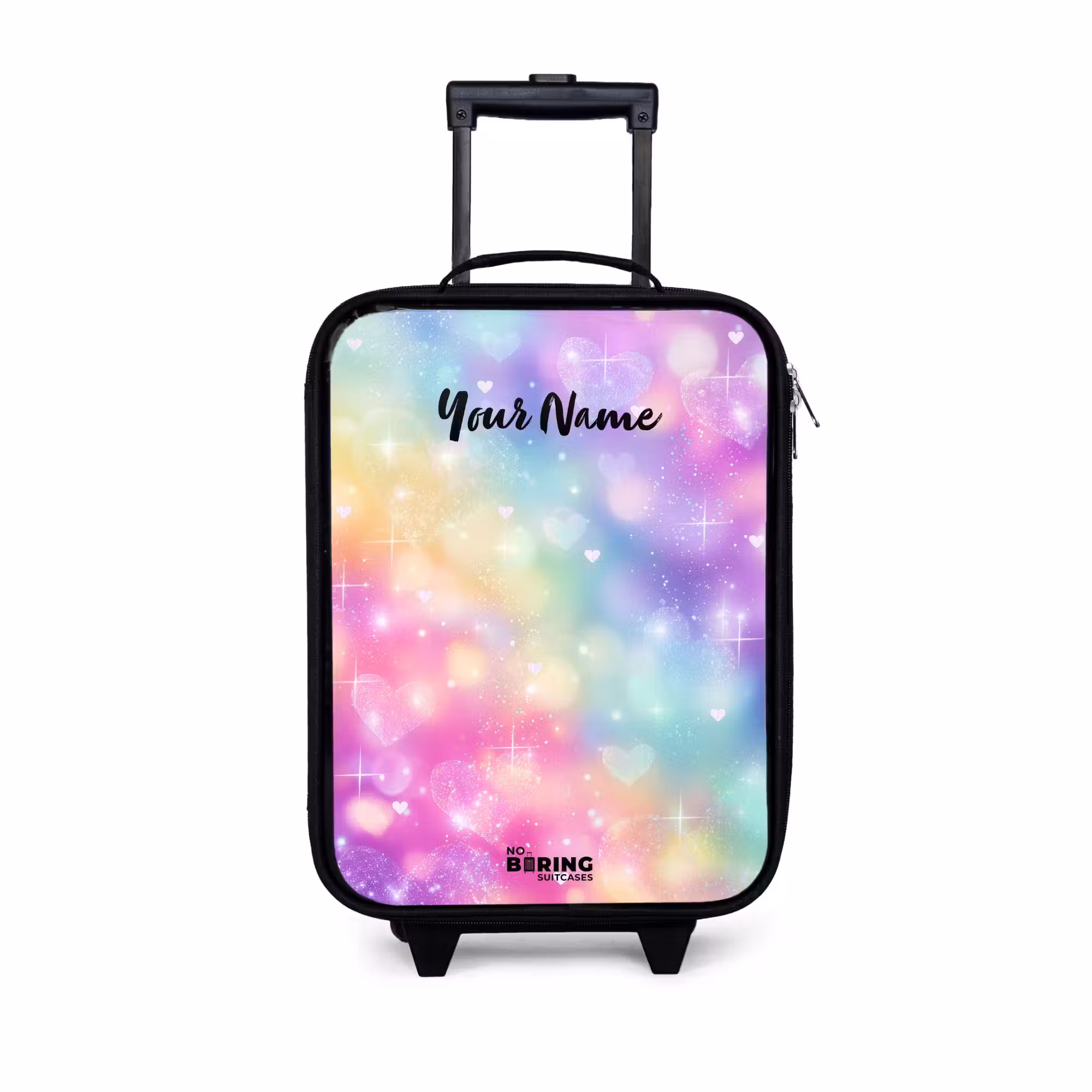 Kids’ Suitcase - Light - Rainbow - Hearts