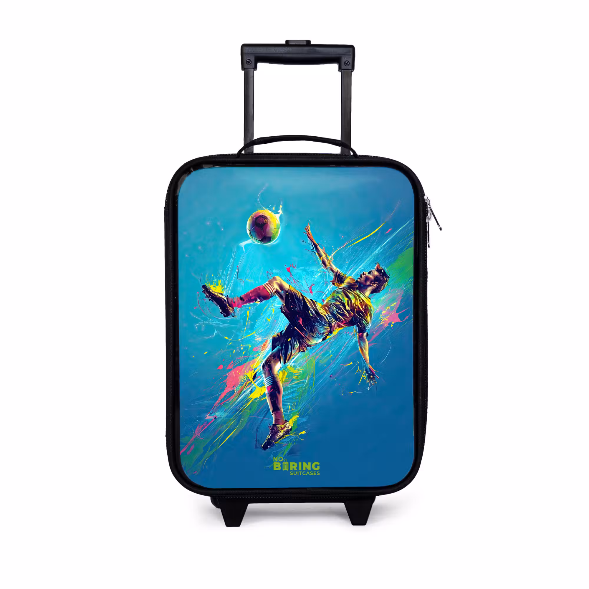 Kids’ Suitcase - Neon - Football - Kick - Colorful