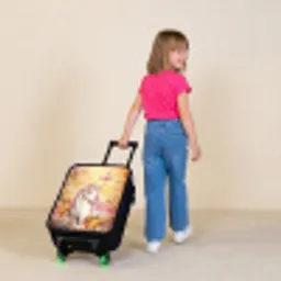 Eenhoorn - Vlinder - Roze - Manen Kinderkoffer - Zwart klein -sfeer1
