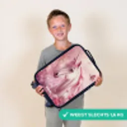 Eenhoorn - Roze - Vlinders - Bloemen Kinderkoffer - Zwart klein -sfeer4_NL