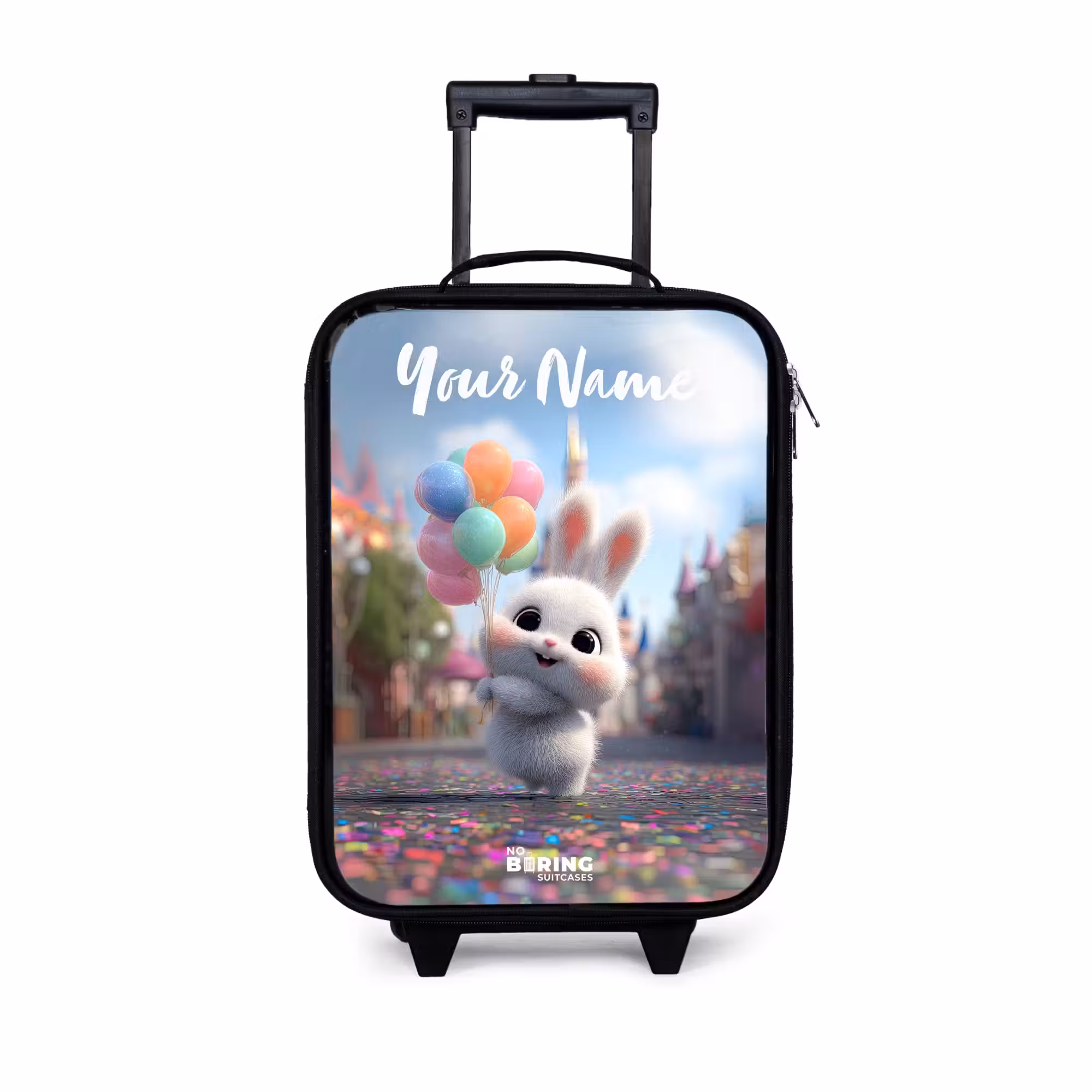 Kids' Suitcases with name - rabbit - Balloons