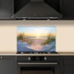 Strand - Zon - Duin - Gras - Zand - Horizon keuken achterwand spatscherm klein -sfeer1