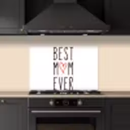 Best mom ever - Spreuken - Mama - Quotes keuken achterwand spatscherm klein -sfeer1