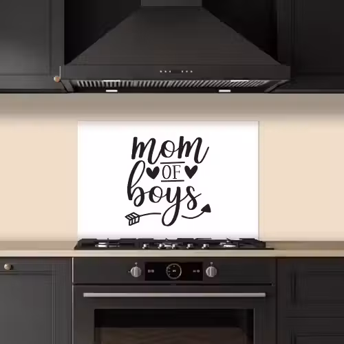 Jongens - Moederdag - Quotes keuken achterwand spatscherm klein -sfeer1