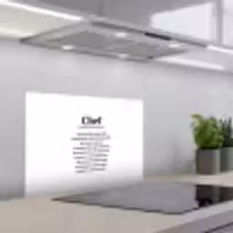 Kok - Definitie - Chef - Koken - Keuken - Spreuken - Woordenboek keuken achterwand spatscherm klein -3d_schuin