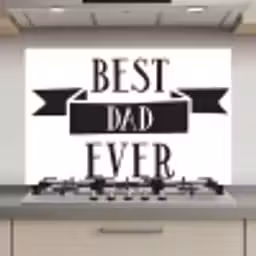 Papa - Quote - Beste papa keuken achterwand spatscherm klein -3d_website