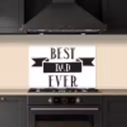 Papa - Quote - Beste papa keuken achterwand spatscherm klein -sfeer1