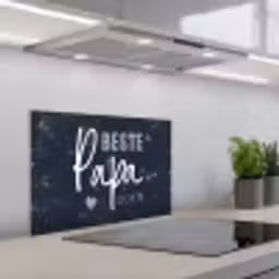 Cadeau voor man - Quote - Vaderdag - Beste papa ooit - Spreuken keuken achterwand spatscherm klein -3d_schuin