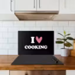 I love cooking - Koken - Hartje - Kookliefhebber - Kok - Spreuken keuken achterwand spatscherm klein -sfeer2