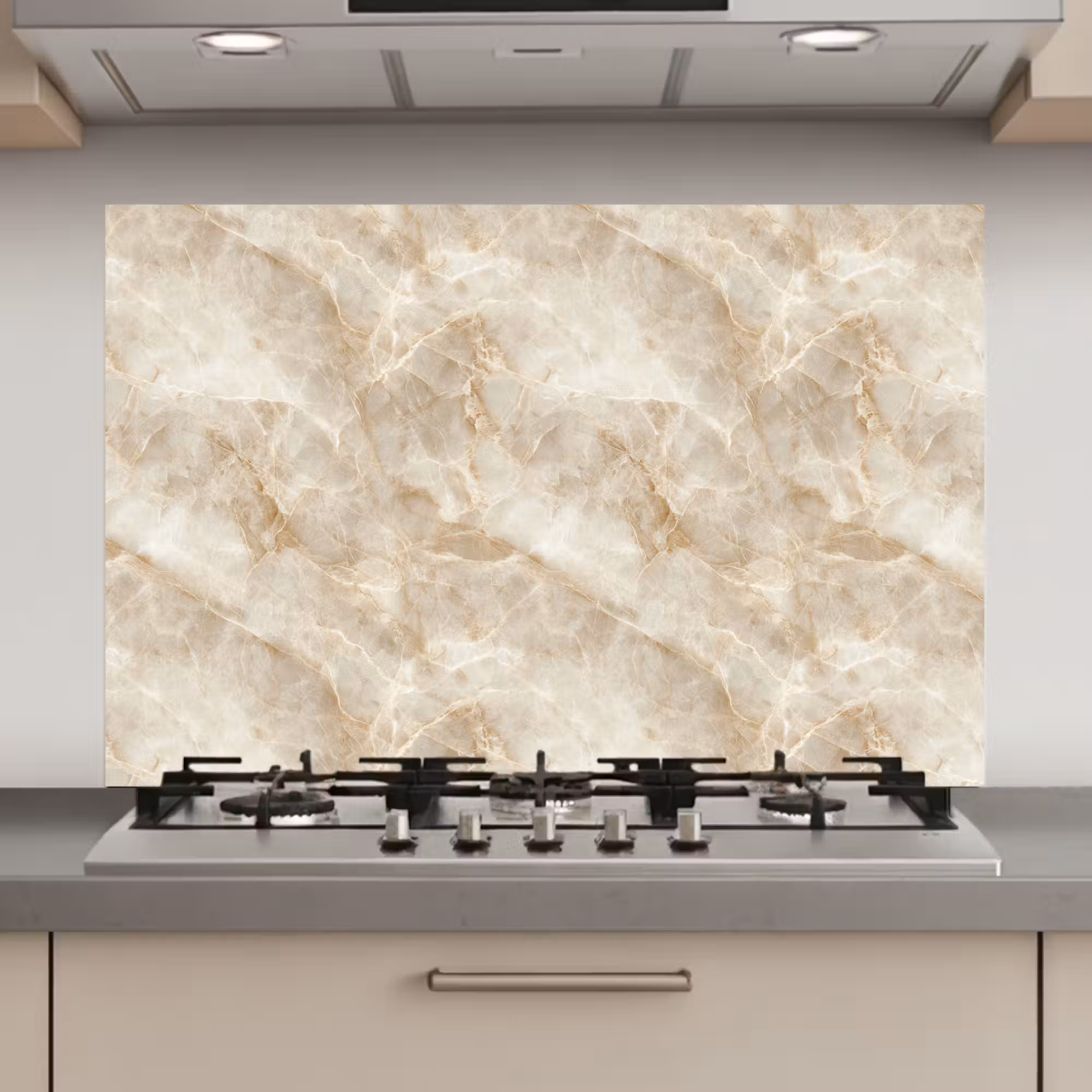 Kitchen Splashback - Light beige - Onyx - Subtle