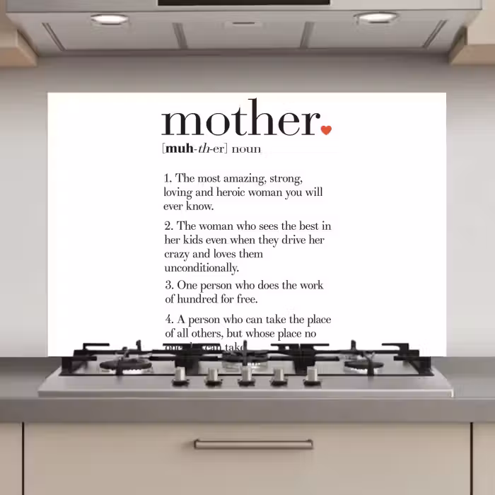 Moeder definitie - Quotes - Mother - Spreuken keuken achterwand spatscherm klein -3d_website