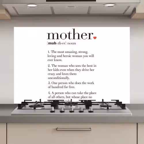 Moeder definitie - Quotes - Mother - Spreuken keuken achterwand spatscherm klein -3d_website