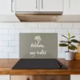 My kitchen, my rules - Spreuken - Quotes keuken achterwand spatscherm klein -sfeer2