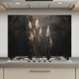 Siergras - Pluimen - Verlichting - Zwart keuken achterwand spatscherm klein -3d_website