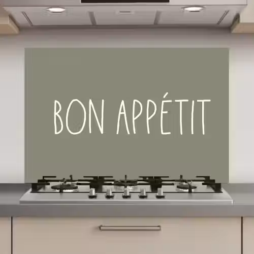 Spreuken - Bon appétit - Quotes - Eet smakelijk - Eten keuken achterwand spatscherm klein -3d_website