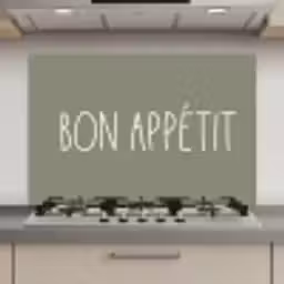 Spreuken - Bon appétit - Quotes - Eet smakelijk - Eten keuken achterwand spatscherm klein -3d_website