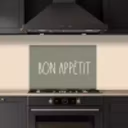 Spreuken - Bon appétit - Quotes - Eet smakelijk - Eten keuken achterwand spatscherm klein -sfeer1