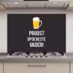 Spreuken - Proost op de beste vader - Quotes - Papa keuken achterwand spatscherm klein -3d_website