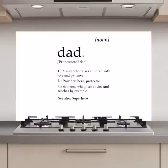 Spreuken - Papa definitie - Quotes - Dad keuken achterwand spatscherm klein -3d_website