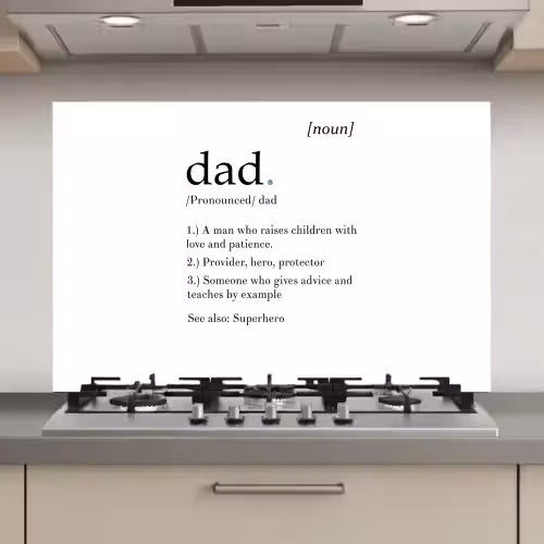 Spreuken - Papa definitie - Quotes - Dad keuken achterwand spatscherm klein -3d_website