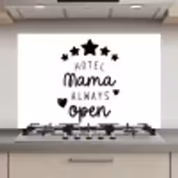 Spreuken - Hotel mama always open - Mama - Quotes keuken achterwand spatscherm klein -3d_website