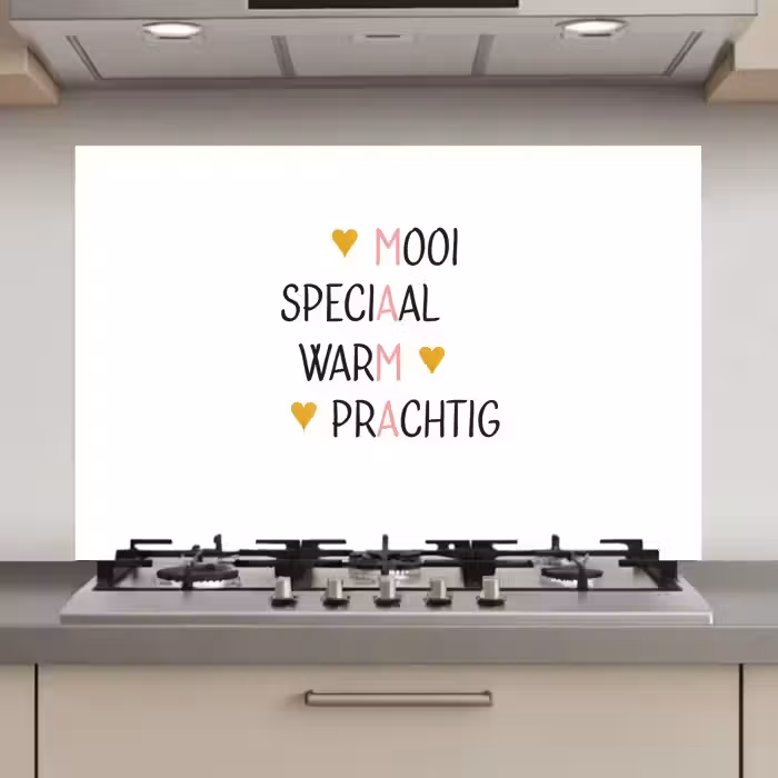 Spreuken - Mama - Quotes keuken achterwand spatscherm klein -3d_website