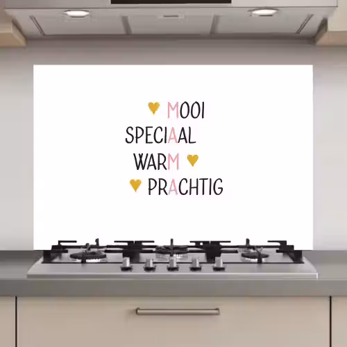 Spreuken - Mama - Quotes keuken achterwand spatscherm klein -3d_website