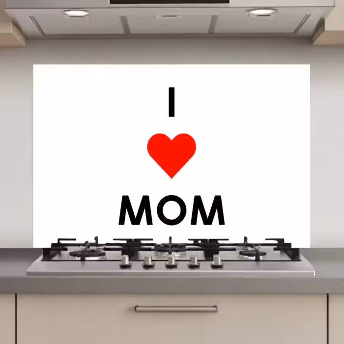 Spreuken - Quotes I Love Mom - Moederdag - Mama - Mama cadeau keuken achterwand spatscherm klein -3d_website