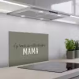 Spreuken - Quotes Jij bent de allerliefste Mama - Moederdag - Moeder cadeautje keuken achterwand spatscherm klein -3d_schuin
