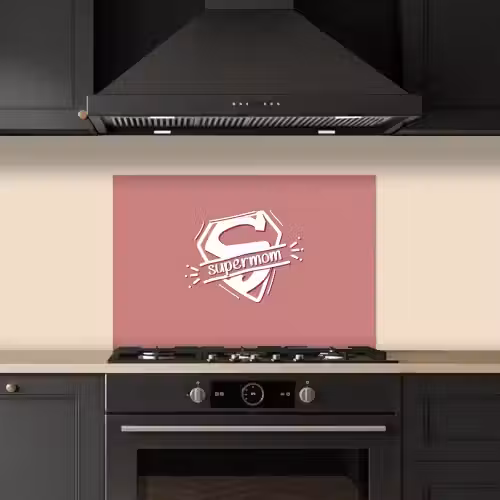 Spreuken - Supermom - Moeder - Quotes keuken achterwand spatscherm klein -sfeer1