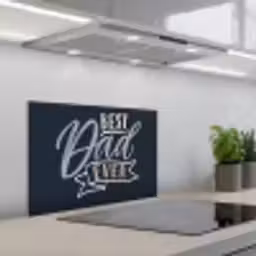 Quotes - Papa - Best dad ever - Spreuken keuken achterwand spatscherm klein -3d_schuin