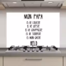 Quotes - Papa is mijn grote held - Spreuken - Papa keuken achterwand spatscherm klein -3d_website
