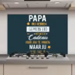 Quotes - Papa - Spreuken - Papa jij hebt ons al keuken achterwand spatscherm klein -3d_website