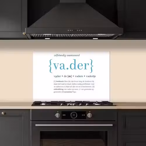 Quotes - Vader definitie - Spreuken - Woordenboek keuken achterwand spatscherm klein -sfeer1
