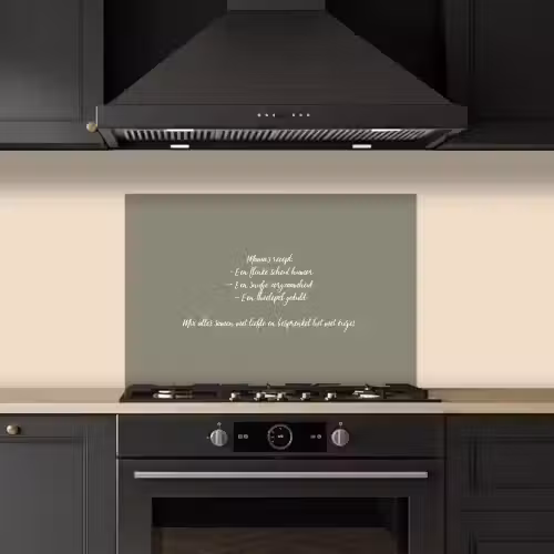 Quotes - Ma - Spreuken - Mama's recept - Koken keuken achterwand spatscherm klein -sfeer1