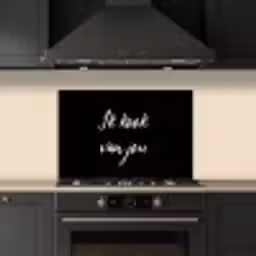 Quotes - Spreuken - Ik kook van jou - Liefde - Partner keuken achterwand spatscherm klein -sfeer1