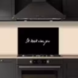 Quotes - Spreuken - Ik kook van jou - Liefde - Partner keuken achterwand spatscherm klein -sfeer1