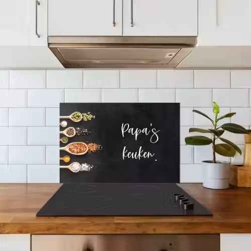 Quotes - Spreuken - Keuken - Papa's keuken - Papa keuken achterwand spatscherm klein -sfeer2