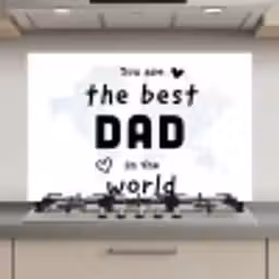 Quotes - The best dad in the world - Spreuken - Papa keuken achterwand spatscherm klein -3d_website