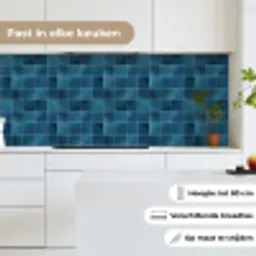 Keramiek - Structuur - Tegel - Blauw keuken achterwand 2 middel 871 -sfeer4_NL