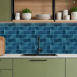 Keramiek - Structuur - Tegel - Blauw keuken achterwand 2 middel 871 -sfeer3