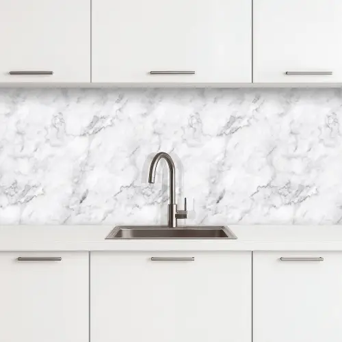 Klassiek - Marmer - Aders - Grijs keuken achterwand 2 middel 871 -3d