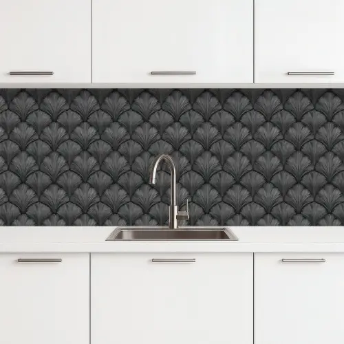 Waaier - Motief - Grijs keuken achterwand 2 middel 871 -3d