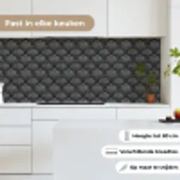 Waaier - Motief - Grijs keuken achterwand 2 middel 871 -sfeer4_NL