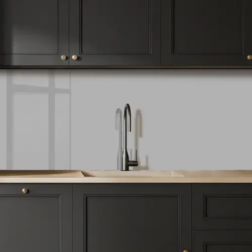 Grijs - Effen print keuken achterwand 2 middel 871 -sfeer1