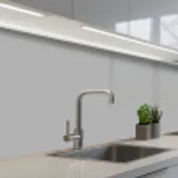 Grijs - Effen print keuken achterwand 2 middel 871 -3d_schuin