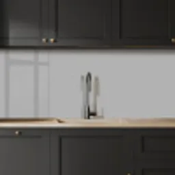 Grijs - Effen print keuken achterwand 2 middel 871 -sfeer1