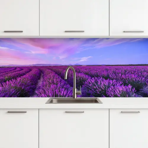 Lavendel - Paars - Bloemen - Natuur keuken achterwand 2 middel -3d